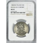 50 złotych 1980 Bolesław I Chrobry - NGC MS65