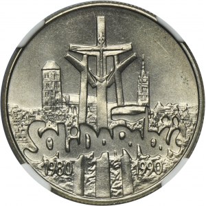 10.000 złotych 1990 Solidarność - NGC MS64