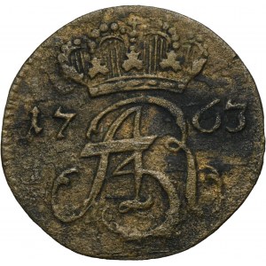 Augustus III of Poland, Schilling Danzig 1763 REOE