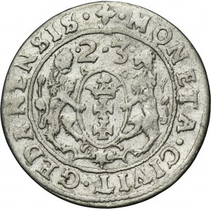 Sigismund III Vasa, 1/4 Thaler Danzig 1623 - PRV•