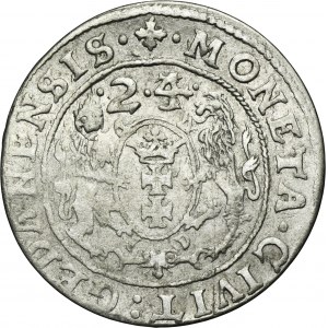 Sigismund III Vasa, 1/4 Thaler Danzig 1624/3 - PR•