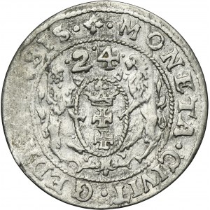 Sigismond III Vasa, Ort Gdansk 1624 - PR-