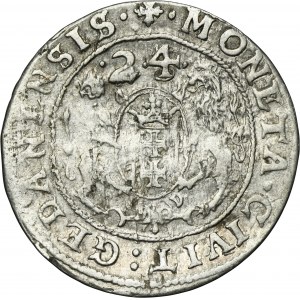 Sigismund III Vasa, 1/4 Thaler Danzig 1624/3 - PR•