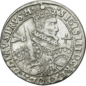 Sigismund III Vasa, 1/4 Thaler Bromberg 1622 - PRVS M