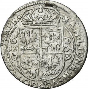Sigismund III Vasa, 1/4 Thaler Bromberg 1624 - PRVS M