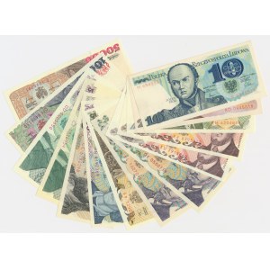Zestaw, 10-50.000 złotych 1982-93 (14 szt.)