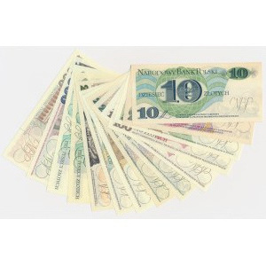 Zestaw, 10-50.000 złotych 1982-93 (14 szt.)