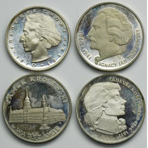 Zestaw, PRL, 50 złotych i 100 złotych (4 szt.)