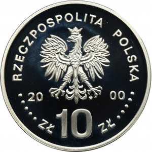 10 złotych 2000 Jan II Kazimierz, popiersie