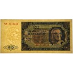 20 złotych 1948 - GK - PMG 66 EPQ - papier prążkowany