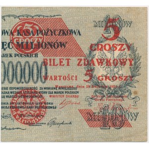 5 groszy 1924 - prawa połowa -