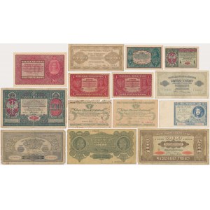 Zestaw, banknoty polskie 1916-1930 (14 szt.)