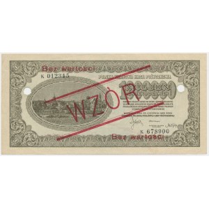 1 milion marek 1923 - WZÓR - K012345/K678900 - RZADKI