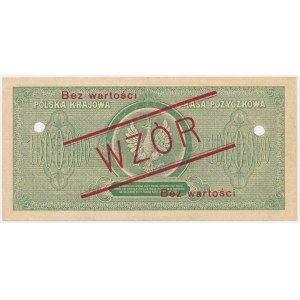 1 milion marek 1923 - WZÓR - K012345/K678900 - RZADKI