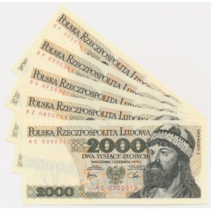 Set, 2.000 or 1979-82 (5 pcs.)