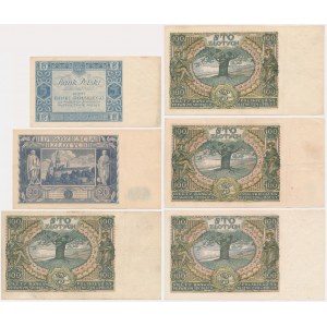 Zestaw, 5-100 złotych 1930-36 (6 szt.) - w tym serie AA