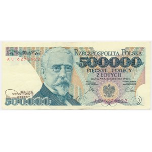 500.000 złotych 1990 - AC - RZADKA