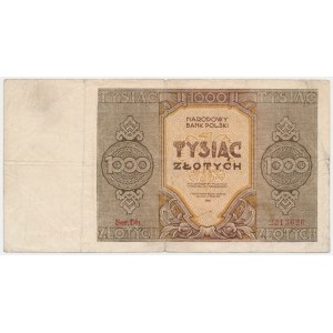 1.000 złotych 1945 - Dh - rzadka seria zastępcza