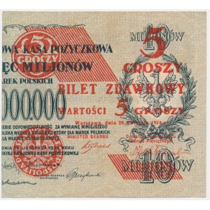 5 groszy 1924 - prawa połowa -