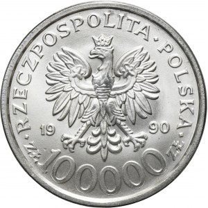 100.000 złotych 1990 Solidarność - TYP B