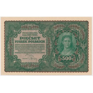 500 marek 1919 - II Serja U - rzadsza