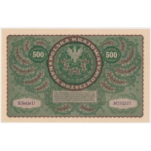 500 marek 1919 - II Serja U - rzadsza