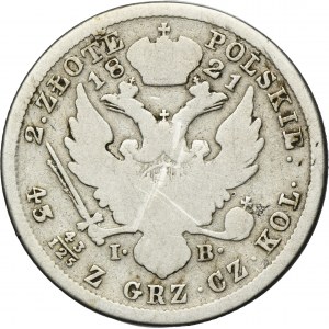 Kingdom of Poland, 2 zloty Warsaw 1821 IB