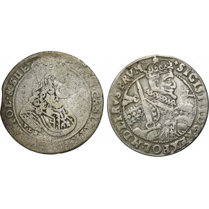 Set, Sigismund III Vasa and John II Casimir, 1/4 Thaler (2 pcs.)