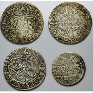 Set, Sigismund III Vasa, 3 Groschen and 6 Groschen (4 pcs.)