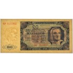 20 złotych 1948 - GP - papier prążkowany