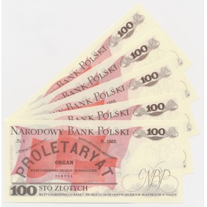 100 złotych 1976 (5 szt.)