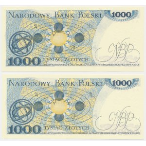 1.000 złotych 1975 - AR i AS (2 szt.)