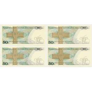 Zestaw, 50 złotych 1975 (4 szt.)