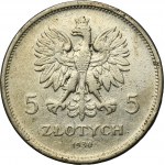 Nike, 5 złotych Warszawa 1930 - RZADKI ROCZNIK