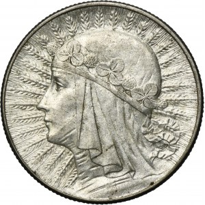 Tête de femme, 5 zlotys Varsovie 1934