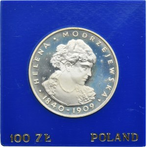 100 złotych 1975 Helena Modrzejewska