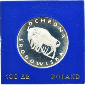 PLN 100 1977 Protection de l'environnement Bison