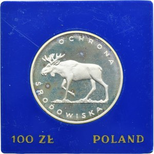 100 złotych 1978 Ochrona Środowiska Łoś