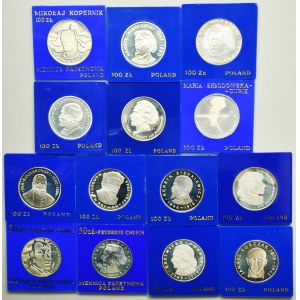 Zestaw, PRL, 50 złotych i 100 złotych (14 szt.)