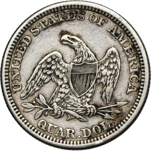 USA, 1/4 Dollar Philadelphie 1861 - Liberté assise