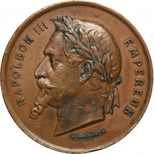 France, Napoleon III, Medal on the Occasion of the Universal Exhibition of Art 1867