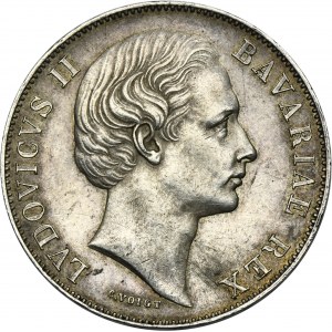Germany, Kingdom of Bavaria, Ludwig II, Thaler Munich 1868