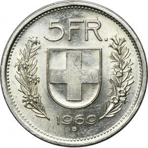 Switzerland, 5 Francs Bern 1969 B