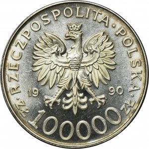 100.000 złotych 1990 Solidarność - TYP A