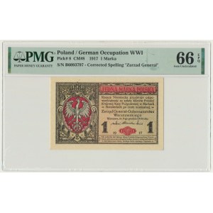 1 marka 1916 - Generał - B - PMG 66 EPQ