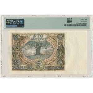 100 złotych 1934 - Ser.C.B. - bez dodatkowych znw. - PMG 64