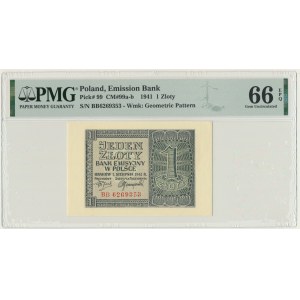 1 złoty 1941 - BB - PMG 66 EPQ