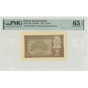 2 złote 1941 - AF - PMG 65 EPQ