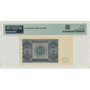 5 złotych 1946 - PMG 66 EPQ