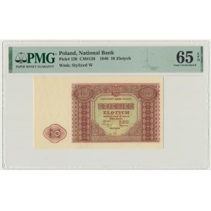 10 złotych 1946 - PMG 65 EPQ